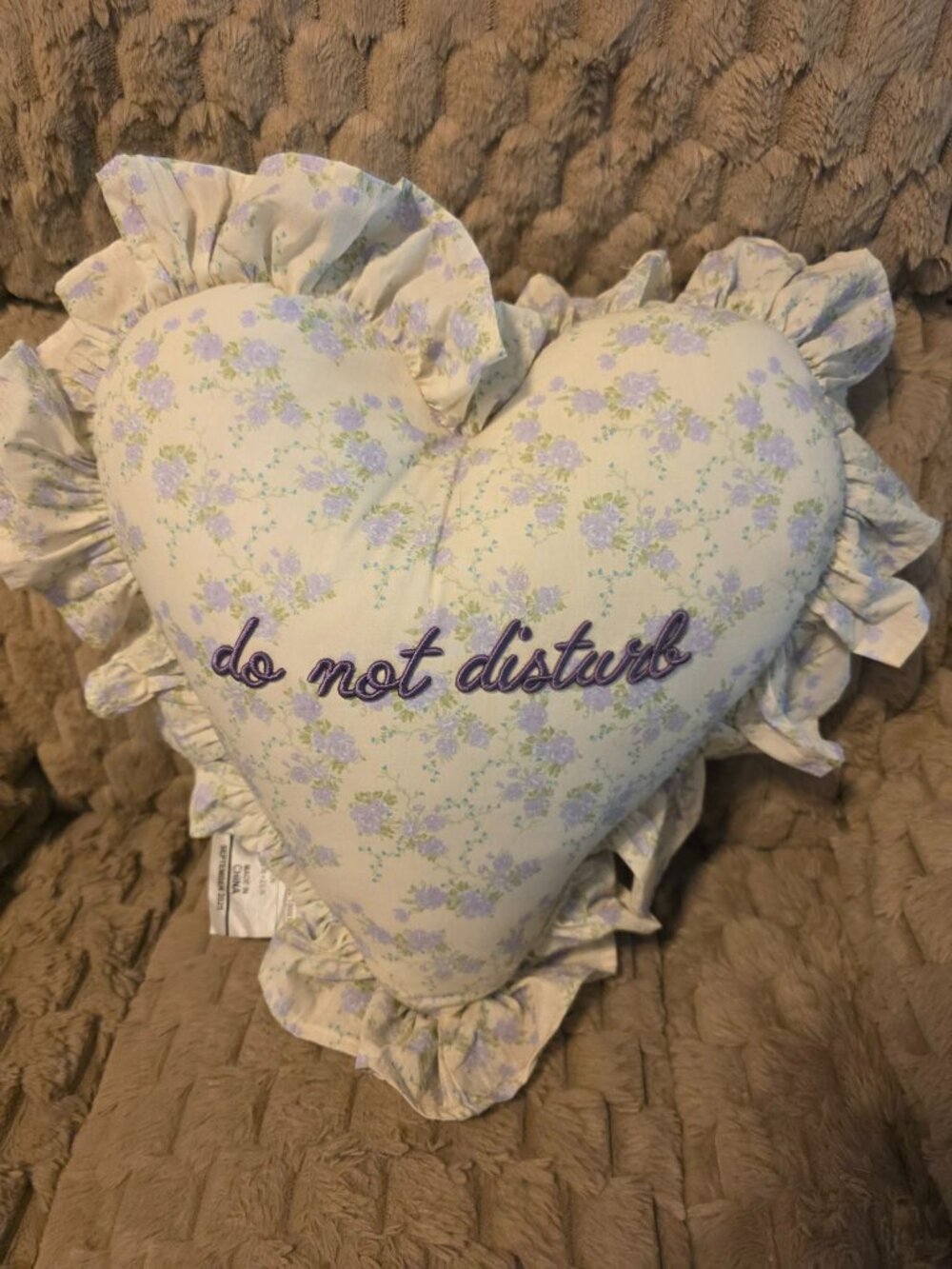 Do Not Disturb Accent Pillow - New Condition with No Tags